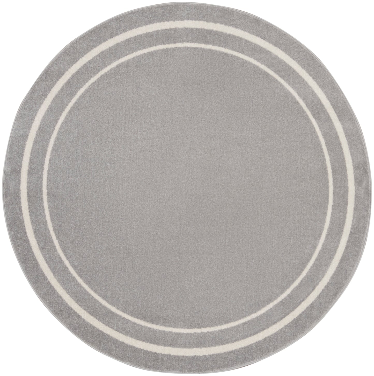 Nourison Home Nourison Essentials NRE02 Grey Ivory Contemporary Power-loomed Rug