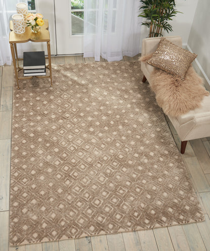 Nourison Home Deco Mod  Taupe  Transitional