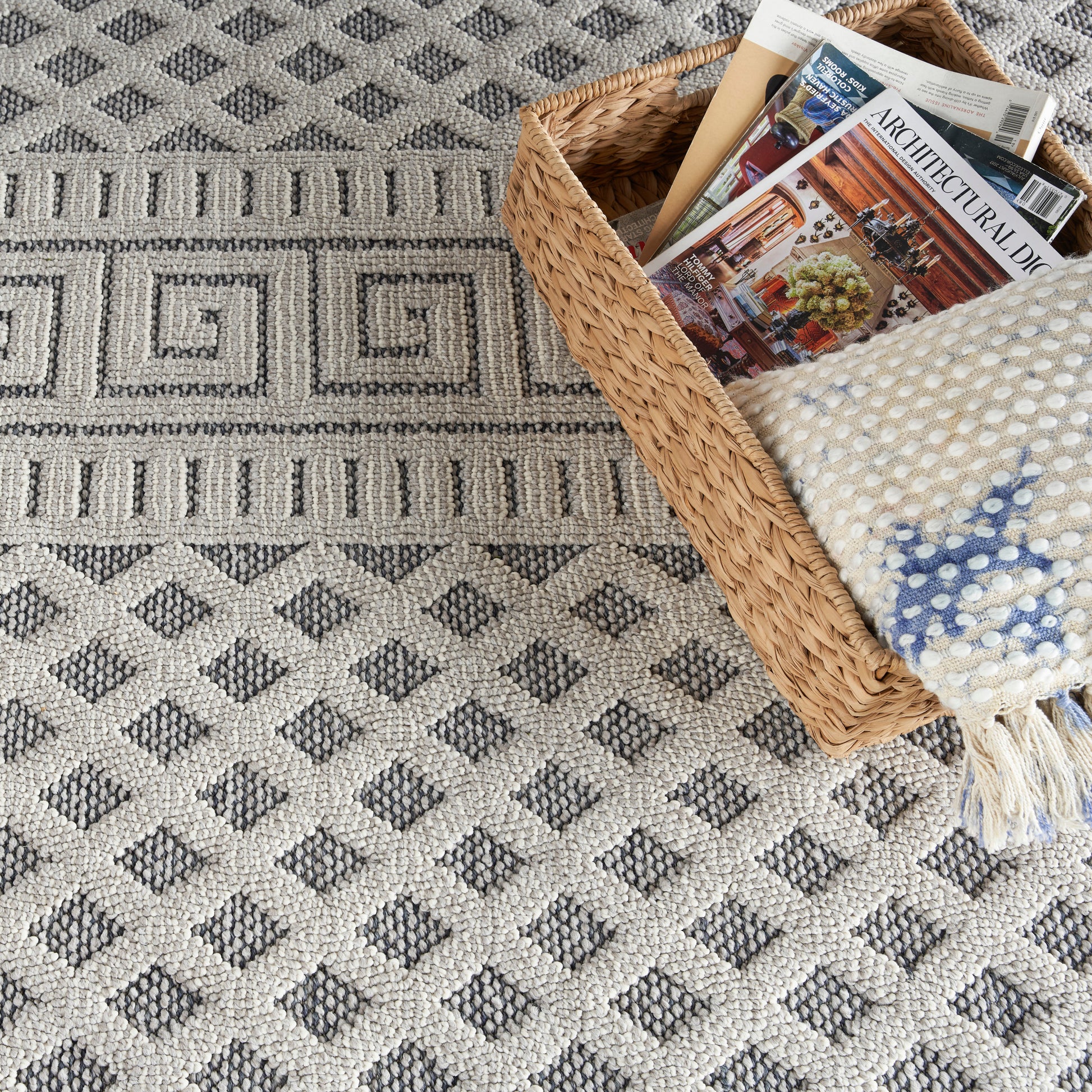 Nourison Home Paxton  Ivory Slate  Contemporary