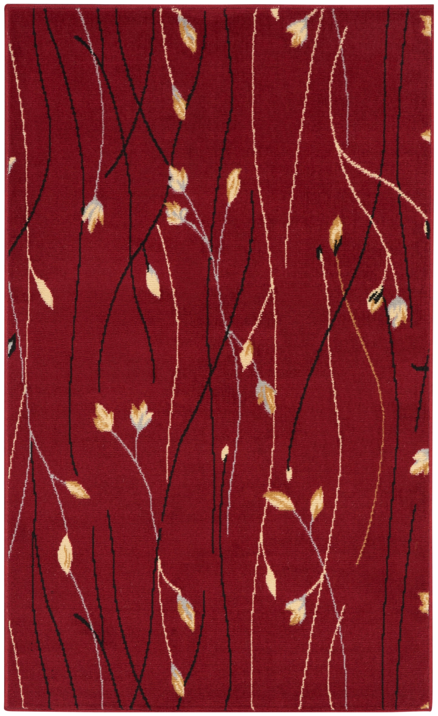 Nourison Home Grafix GRF15 Red Contemporary Power-loomed Rug