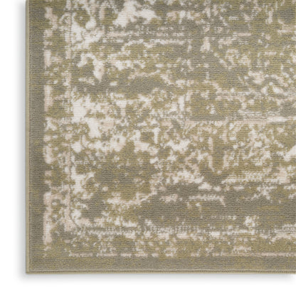 Nourison Home Grafix  Olive  Transitional