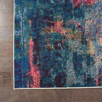 Nourison Home Celestial  Blue Yellow  Contemporary