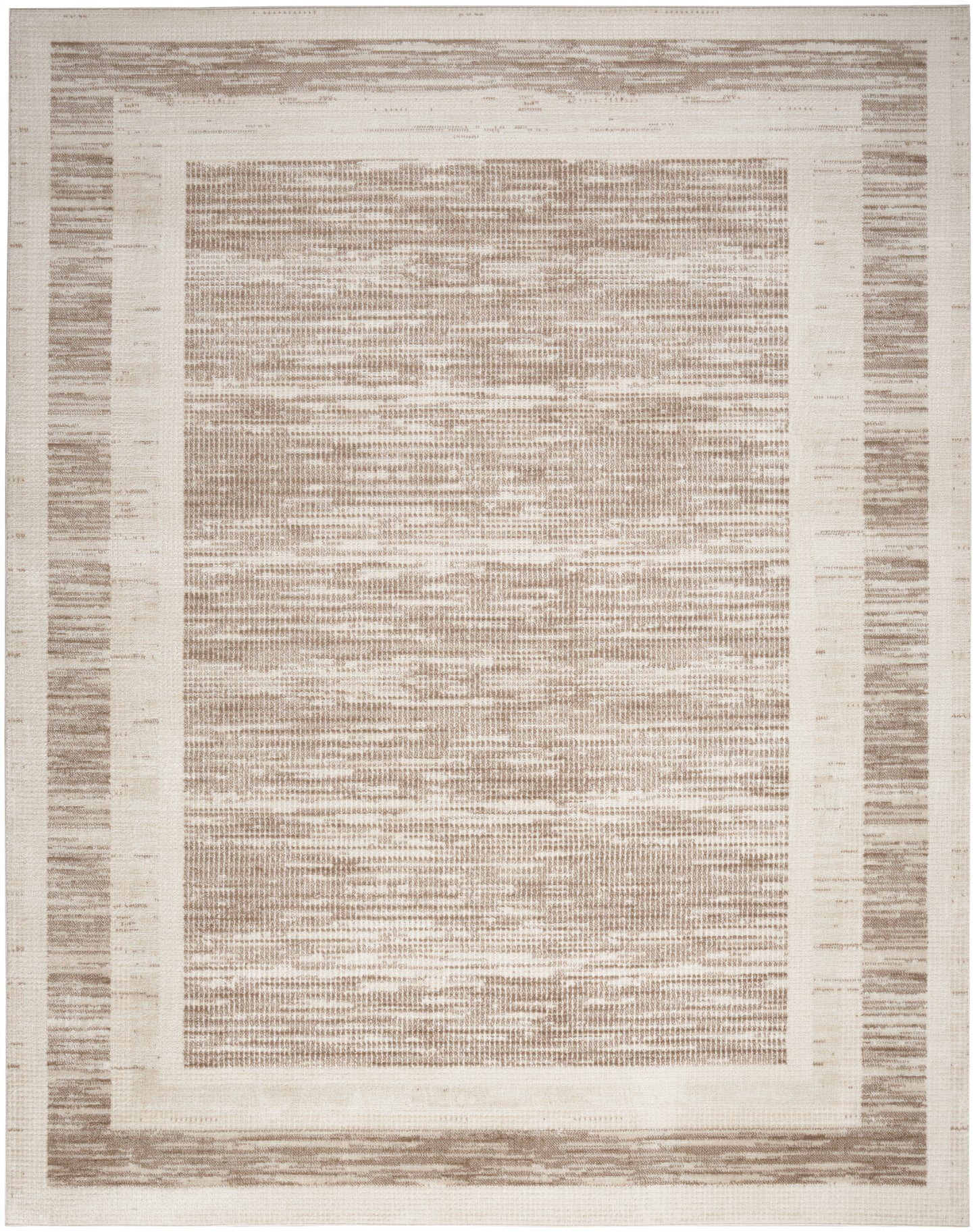 Nourison Home Serenity Home SRH07 Mocha Ivory Contemporary Loom-woven Rug