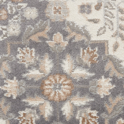 Nourison Home Elation  Ivory Grey  Traditional