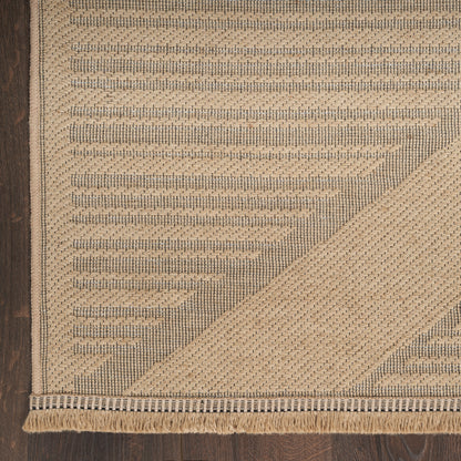 Nourison Home Washable Jute  Natural Beige  Contemporary