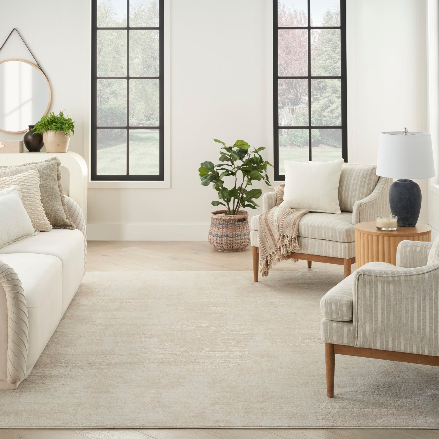 Nourison Home Serenity Home  Ivory  Contemporary