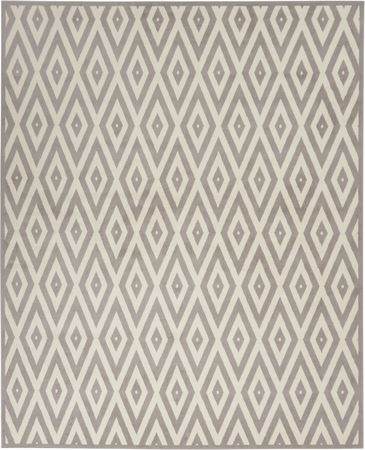 Nourison Home Grafix  White Grey  Contemporary