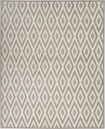 Nourison Home Grafix  White Grey  Contemporary