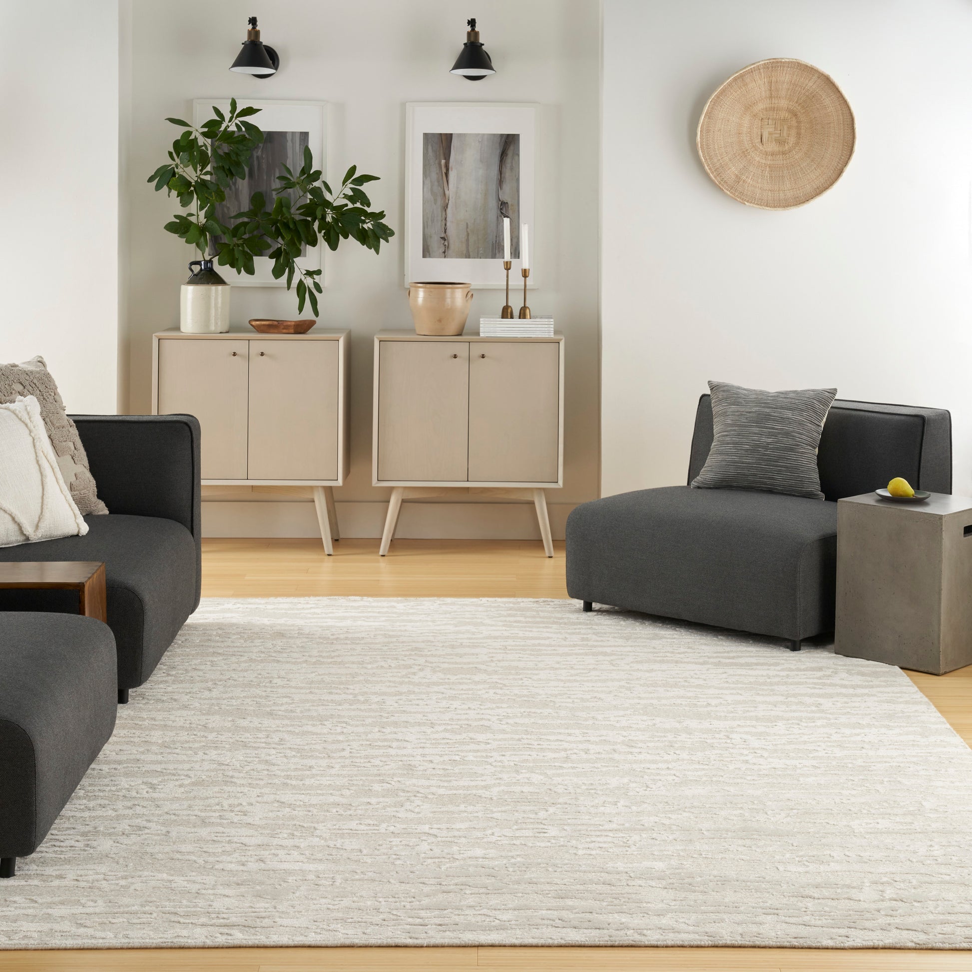 Nourison Home Divine  Ivory  Contemporary