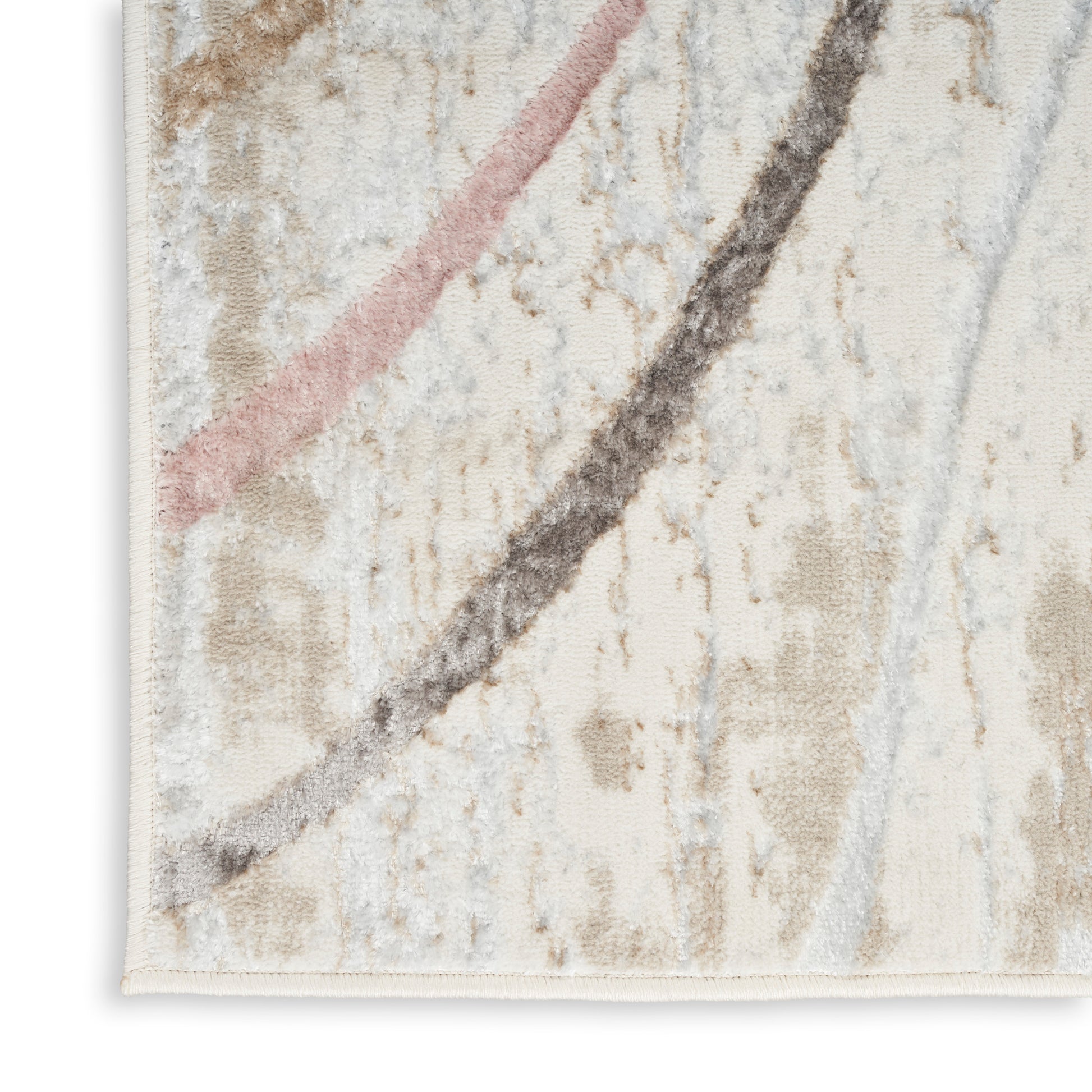 Nourison Home Glitz  Ivory Multicolor  Contemporary