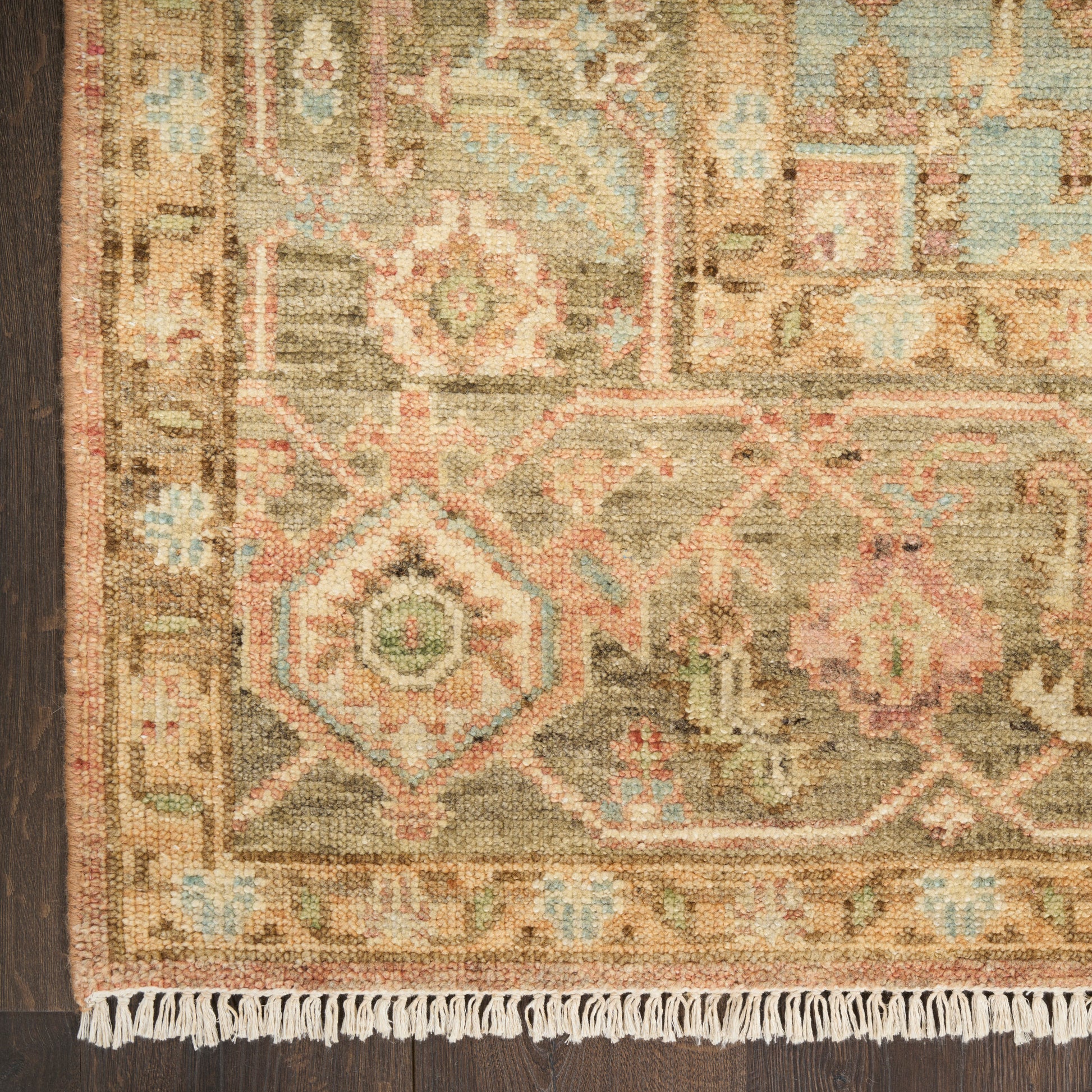 Nourison Home Heritage Vine  Rust  Traditional