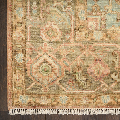 Nourison Home Heritage Vine  Rust  Traditional