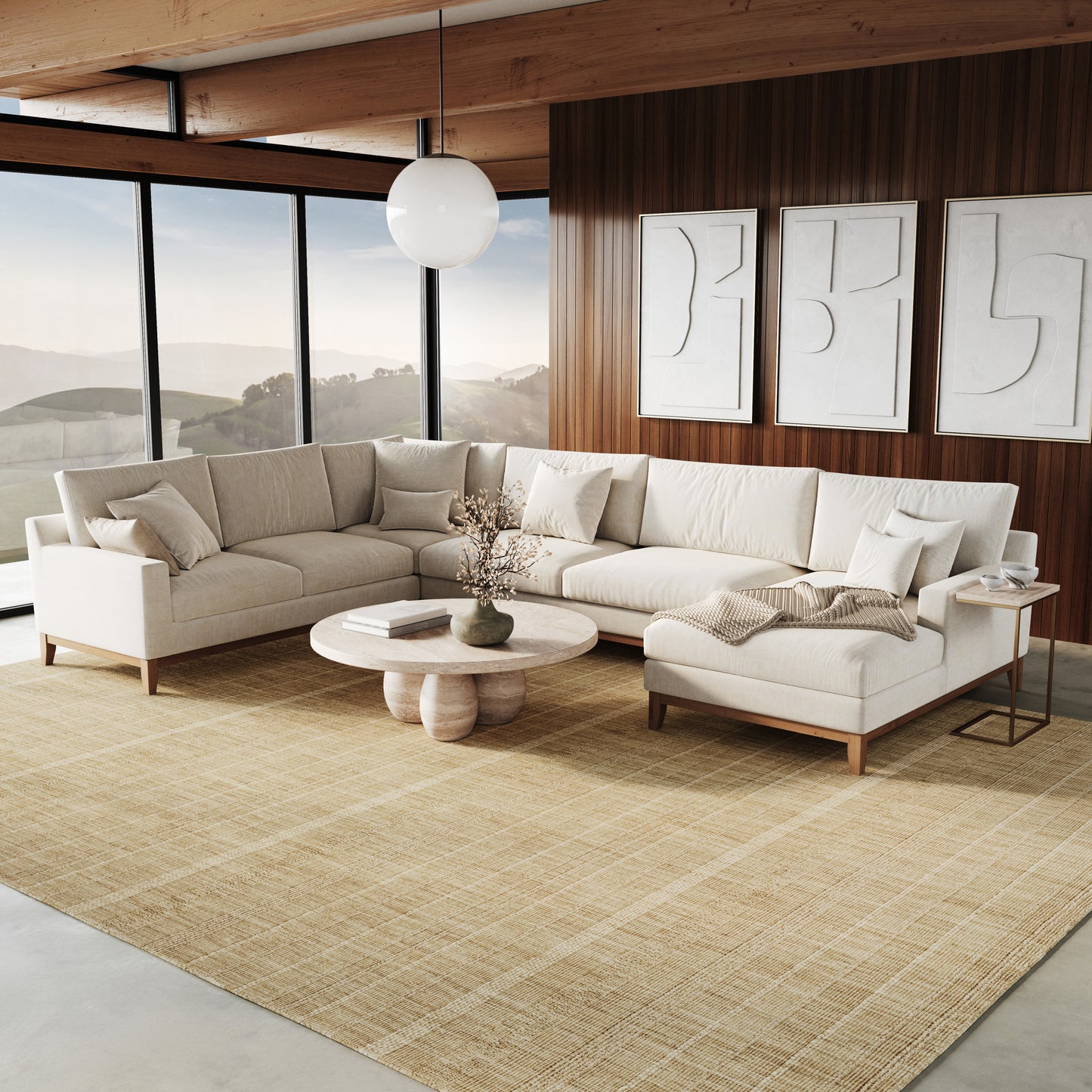 Nourison Home Embrace  Taupe  Contemporary
