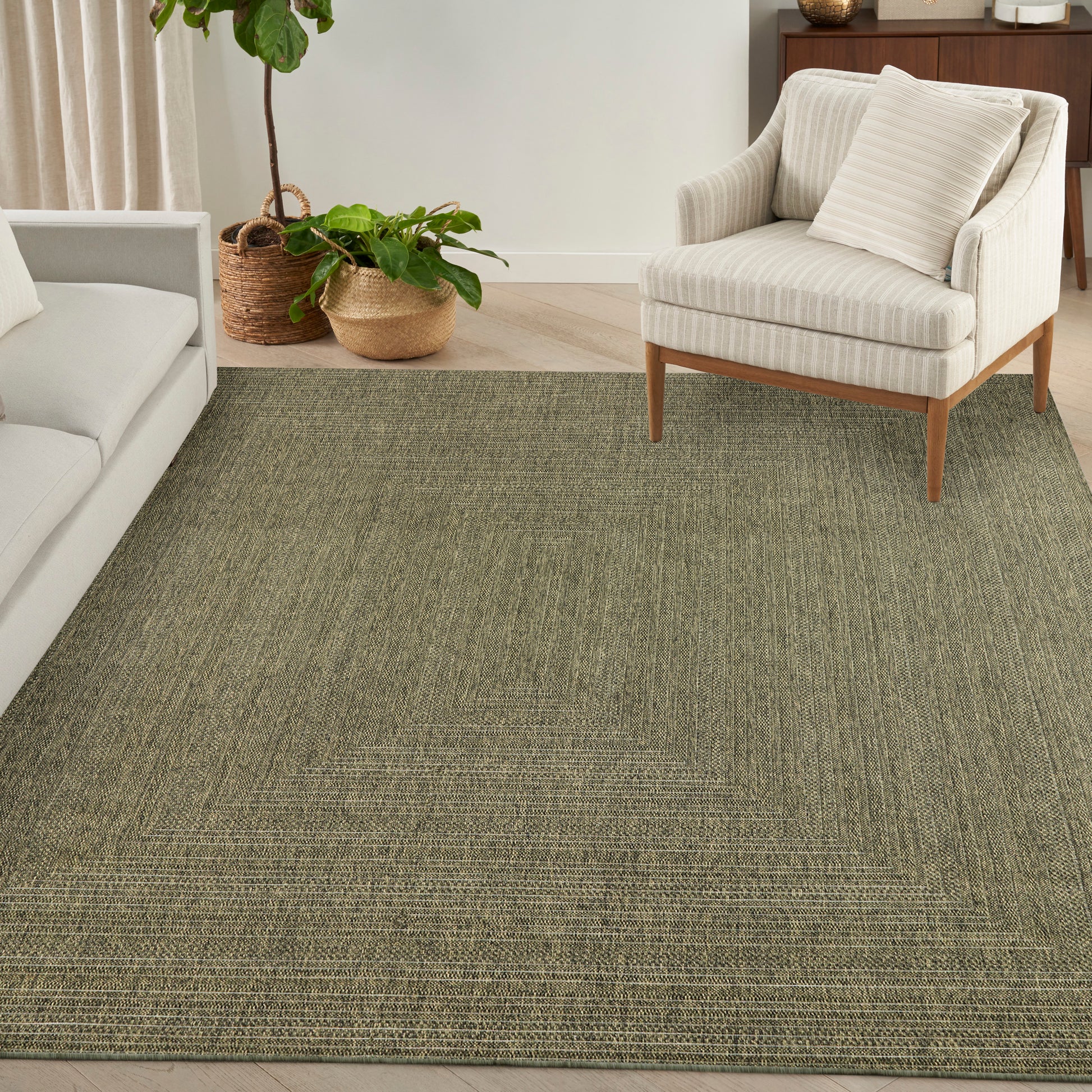 Nourison Home Tulum  Olive  Contemporary