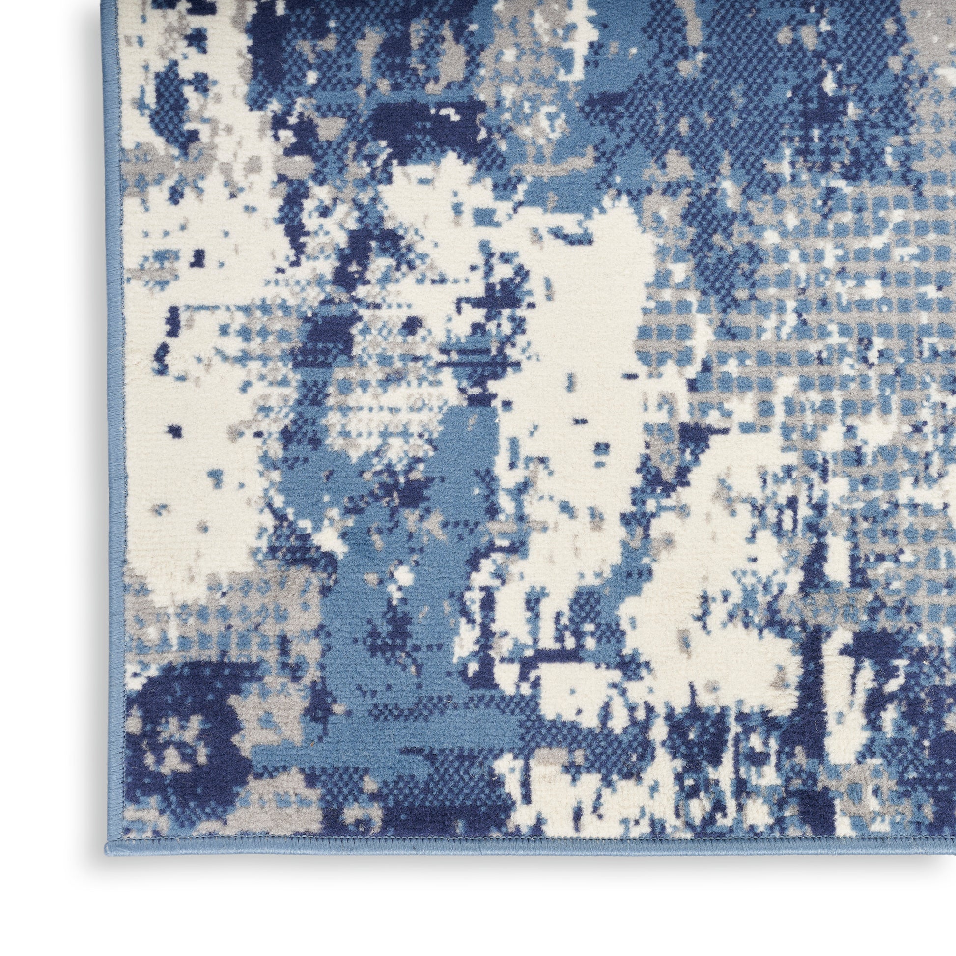 Nourison Home Grafix  Navy Blue  Contemporary