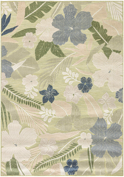 Nourison Home Suncoast SNC01 Green Blue Contemporary Machine Woven Rug