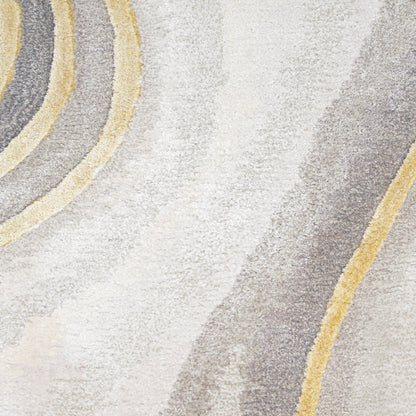 Nourison Home Prismatic  Charcoal Grey  Contemporary