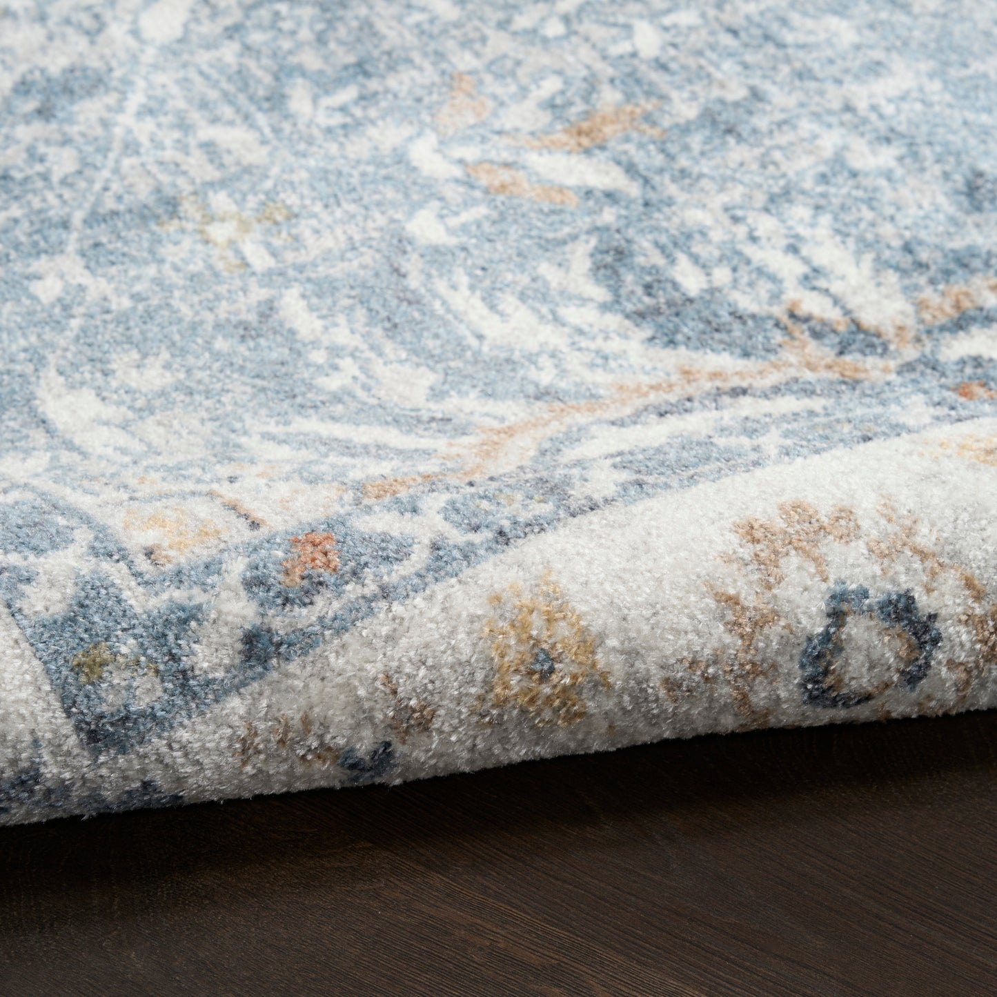 Nourison Home Astra Machine Washable  Blue  Traditional