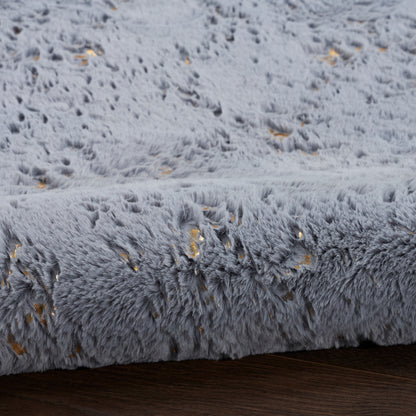 Nourison Home Cozy Shimmer  Slate Gold  Contemporary