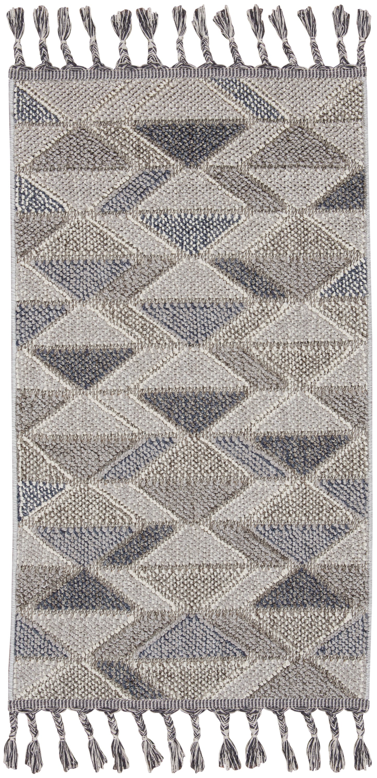 Nourison Home Paxton PAX01 Grey Charcoal Contemporary Power-loomed Rug