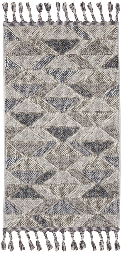 Nourison Home Paxton PAX01 Grey Charcoal Contemporary Power-loomed Rug