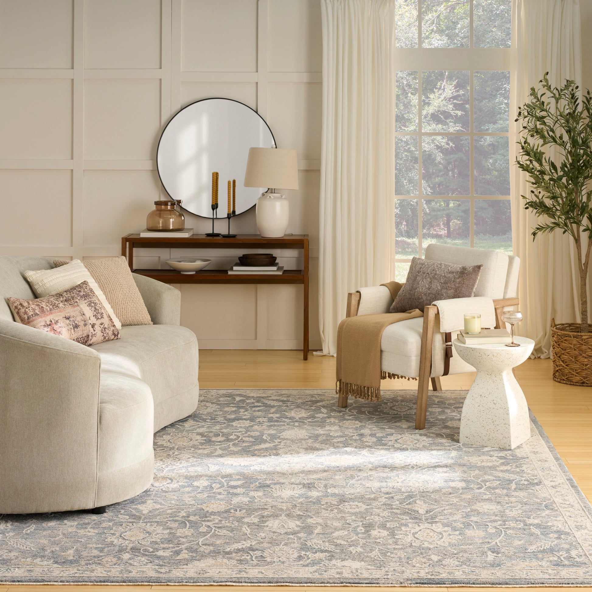 Nourison Home Retreat  Blue  Traditional