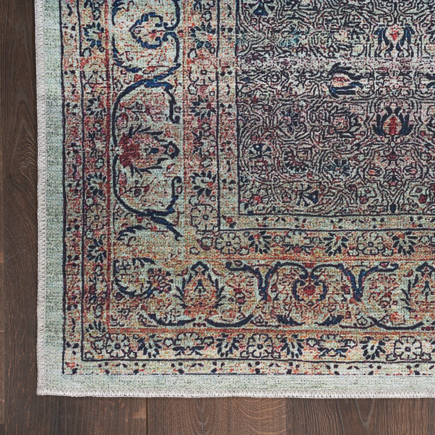 Nourison Home Grand Washables  Emerald  Traditional