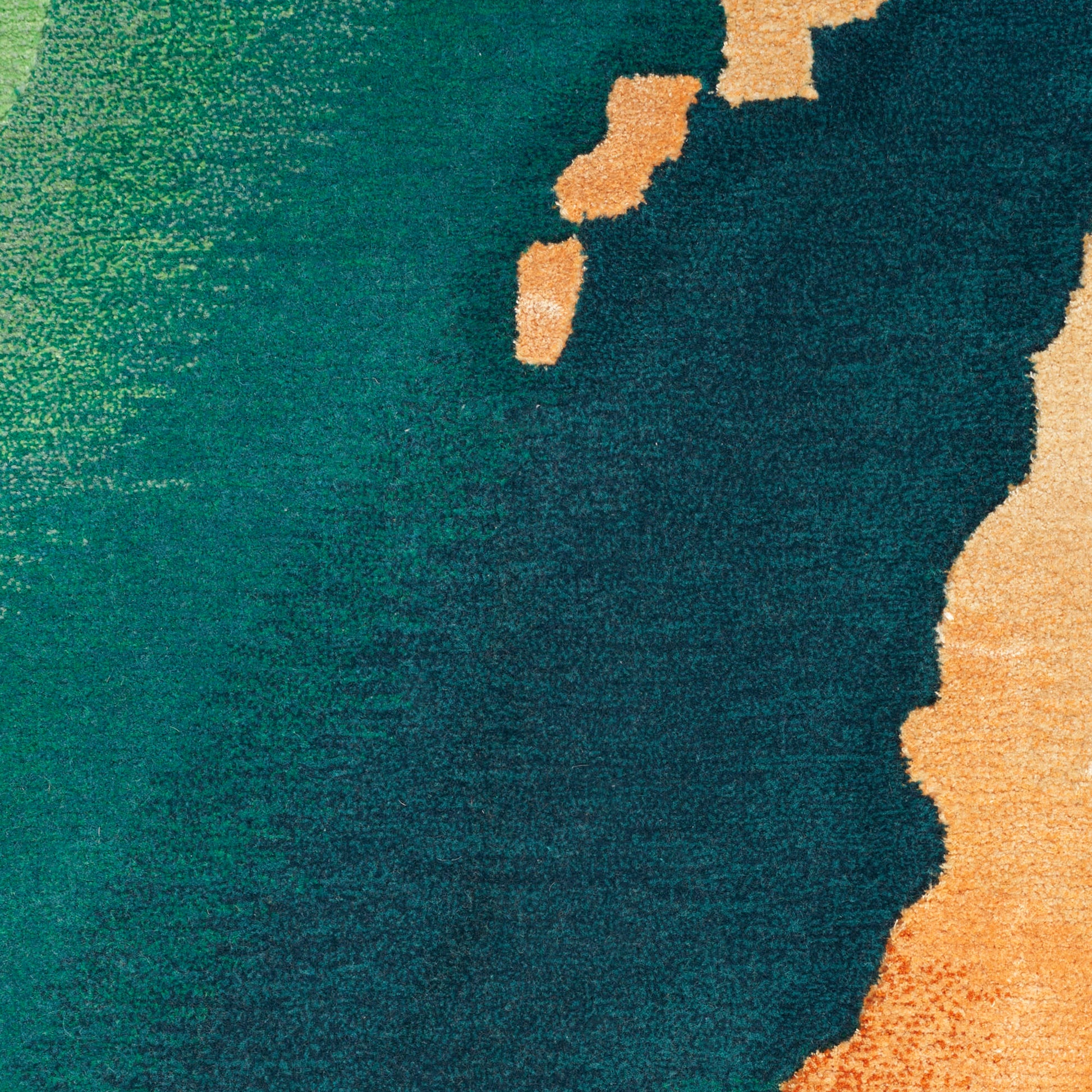 Nourison Home Prismatic  Emerald  Contemporary