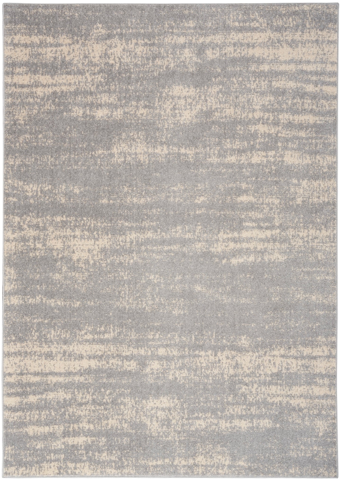 Nourison Home Nourison Essentials NRE03 Grey Beige Contemporary Power-loomed Rug