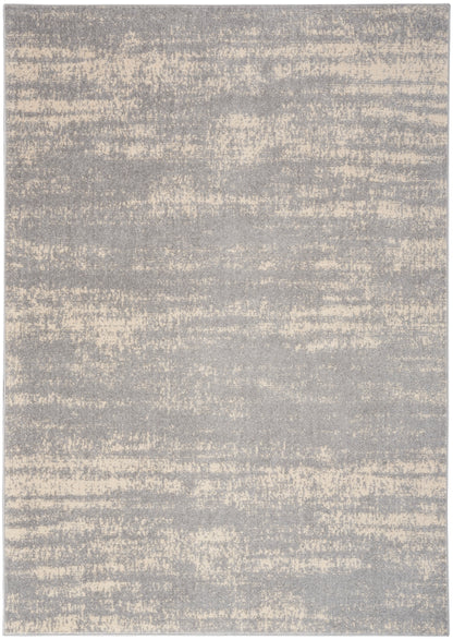 Nourison Home Nourison Essentials NRE03 Grey Beige Contemporary Power-loomed Rug