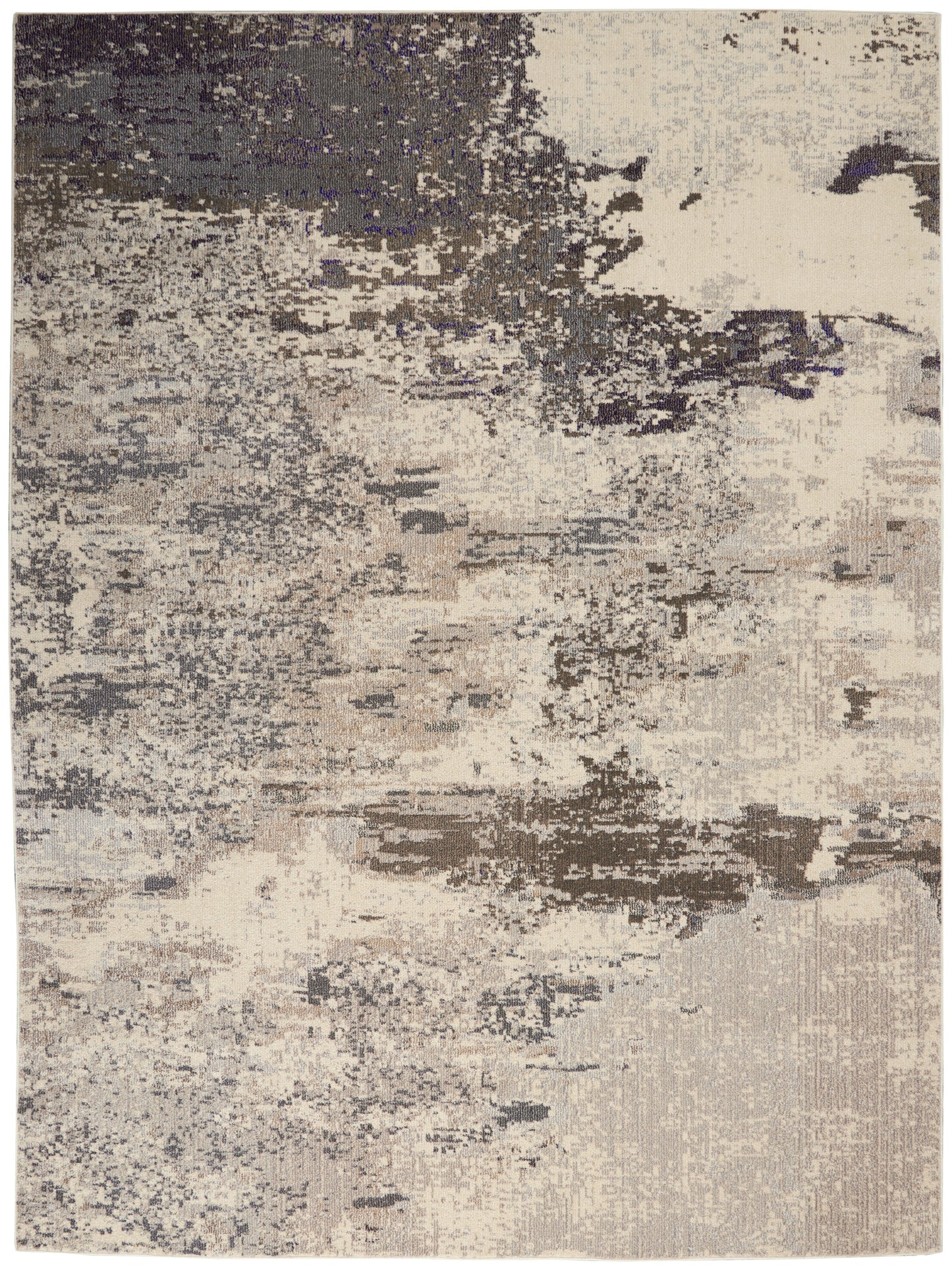 Nourison Home Celestial CES02 Ivory Grey Contemporary Power-loomed Rugs