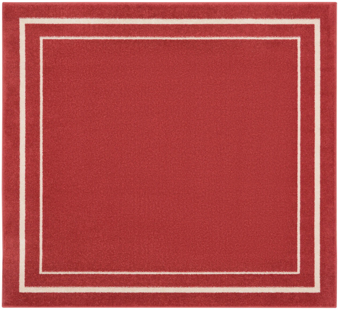 Nourison Home Nourison Essentials NRE02 Brick Ivory Contemporary Power-loomed Rug