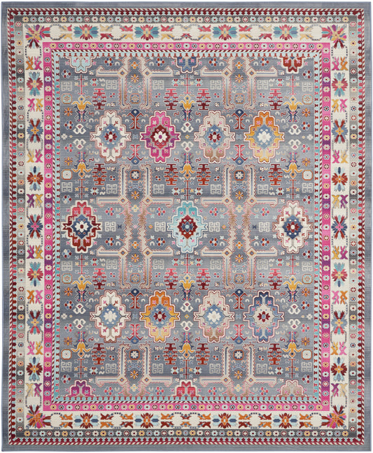 Nourison Home Vintage Kashan  Grey Multi  Transitional