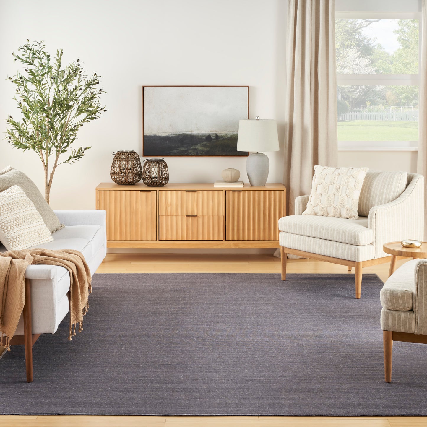 Nourison Home Washable Essentials  Navy  Contemporary