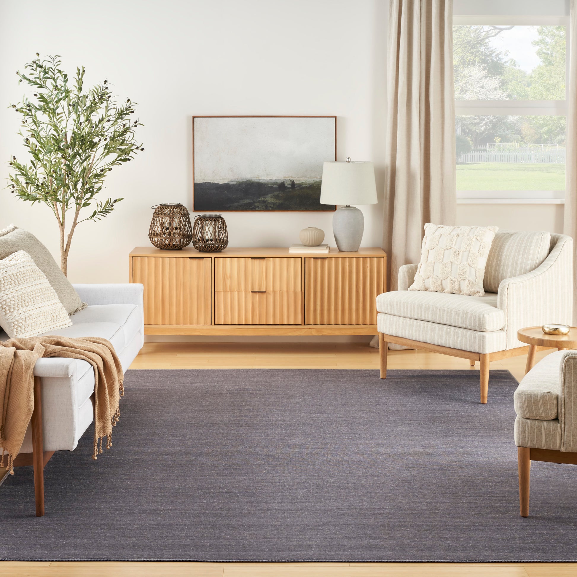 Nourison Home Washable Essentials  Navy  Contemporary