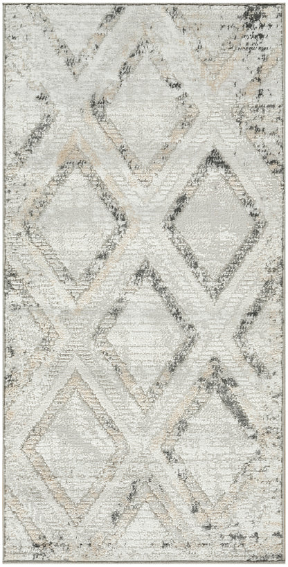 Nourison Home Dekor DEK05 Grey Charcoal Contemporary Machine Woven Rug