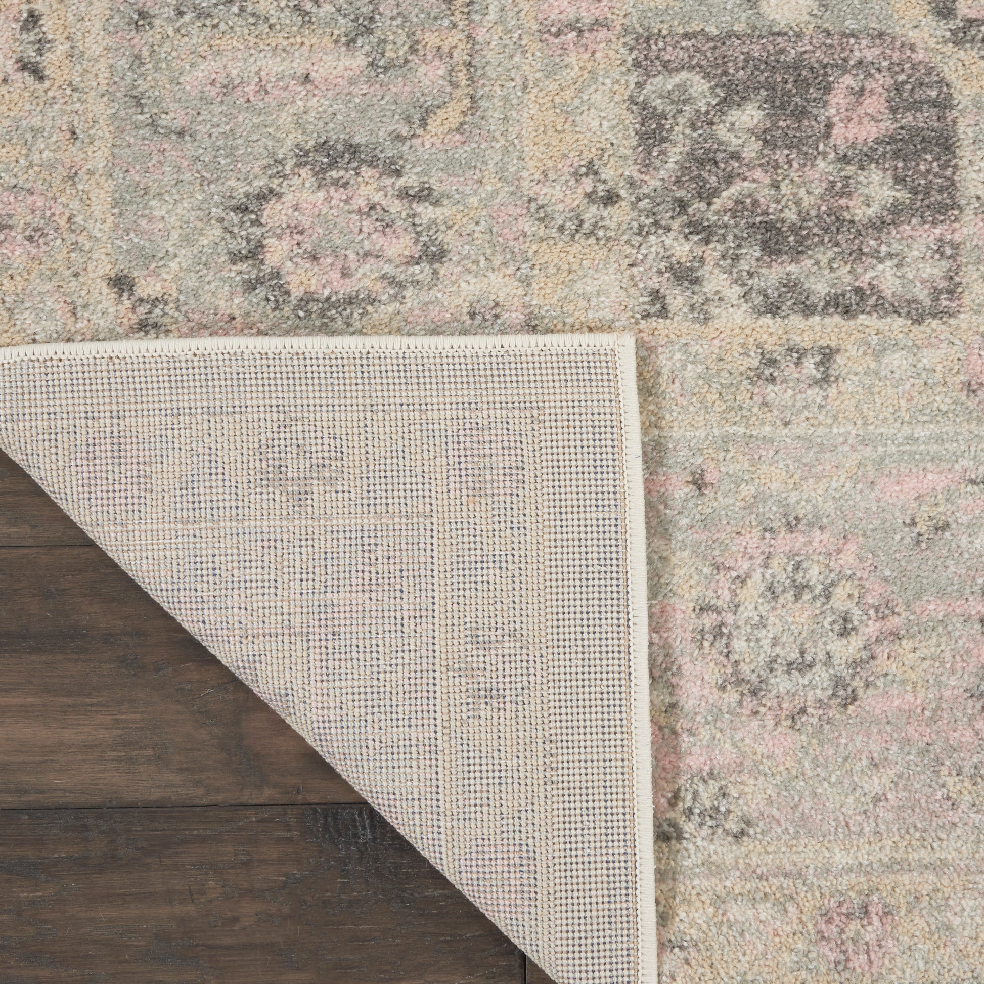 Nourison Home Tranquil  Ivory Pink  Transitional