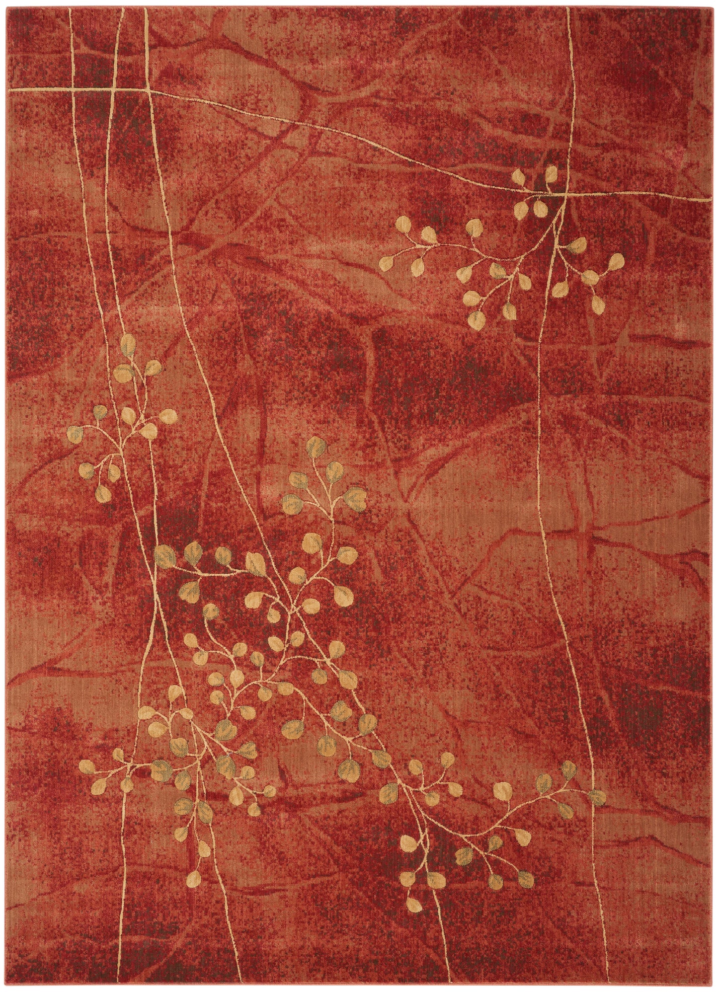 Nourison Home Somerset ST74 Flame Contemporary Power-loomed Rug