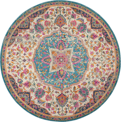 Nourison Home Passion PSN22 Ivory Multicolor Transitional Power-loomed Rugs