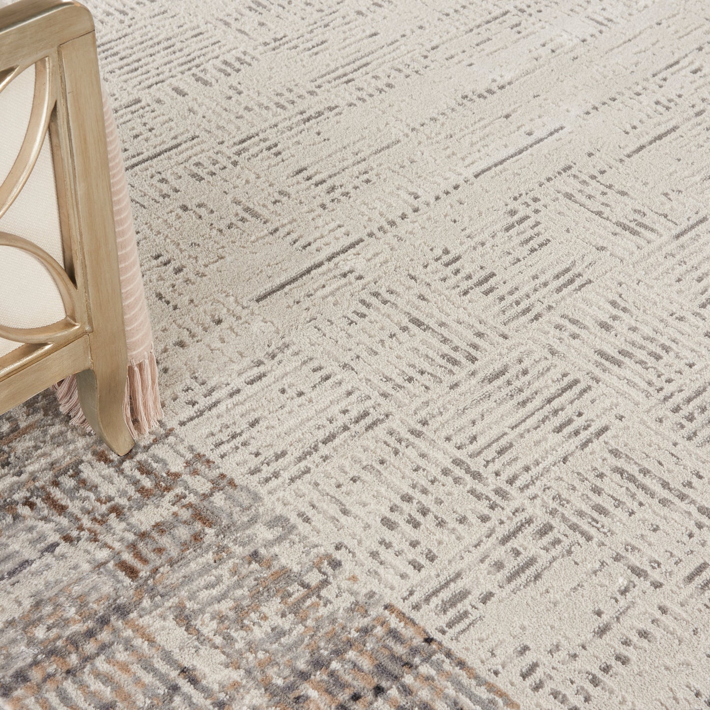 Nourison Home Elation  Ivory Grey  Contemporary
