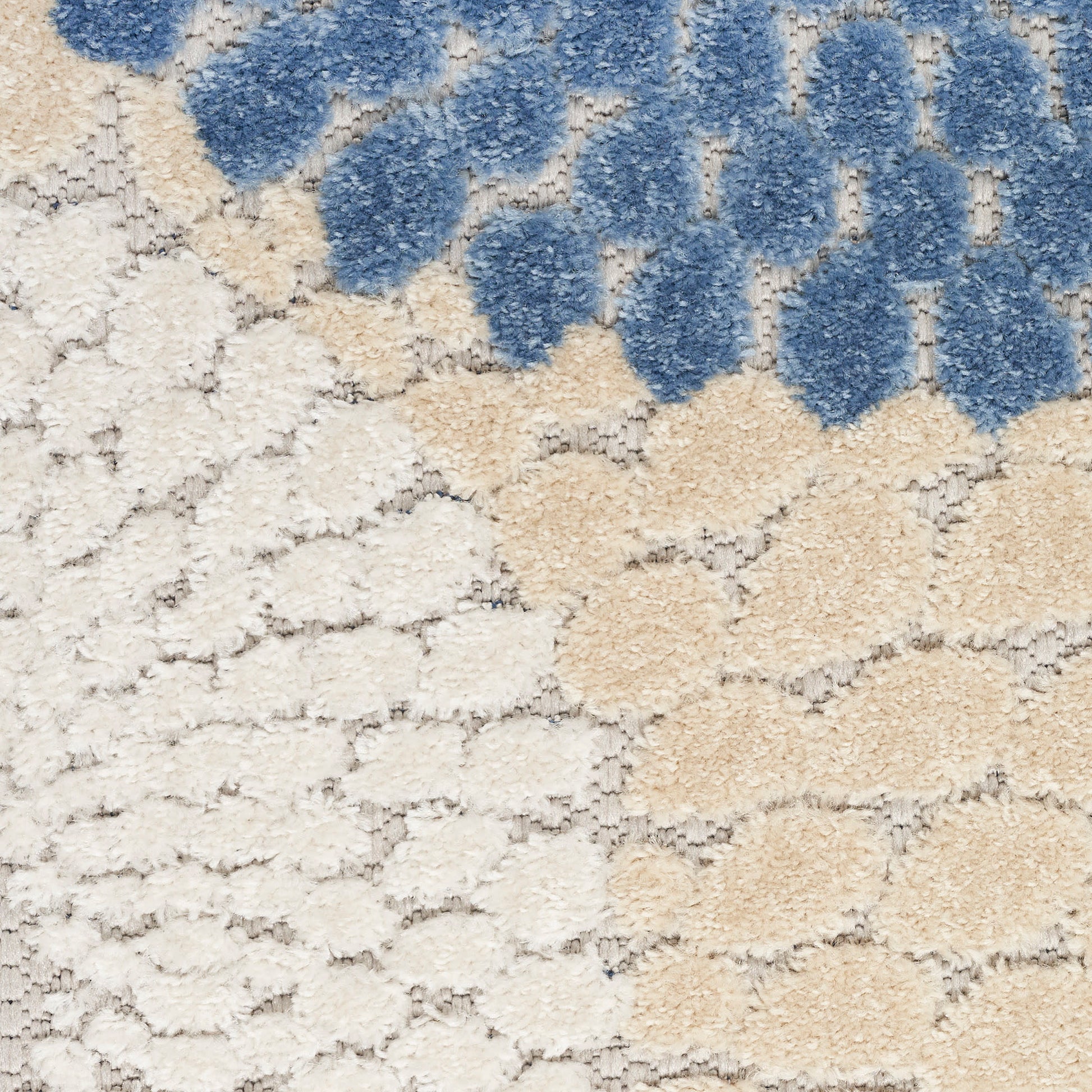 Nourison Home Aloha  Blue Grey  Contemporary