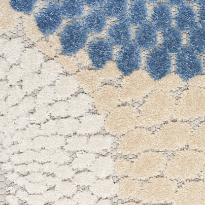 Nourison Home Aloha  Blue Grey  Contemporary