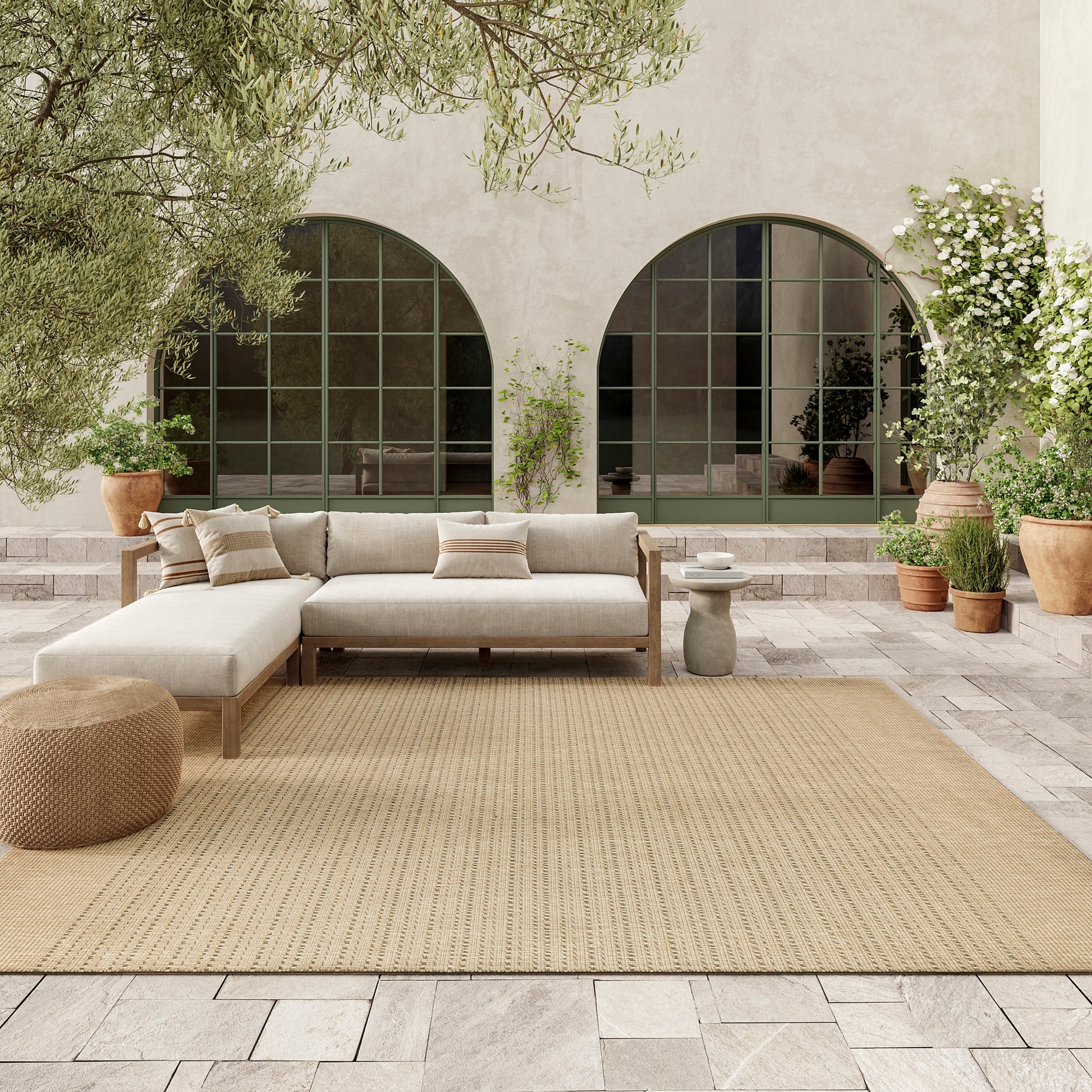 Nourison Home Tulum  Taupe  Contemporary