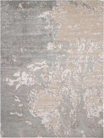 Nourison Home Silk Shadows SHA17 Sand Contemporary Hand Knotted Rug