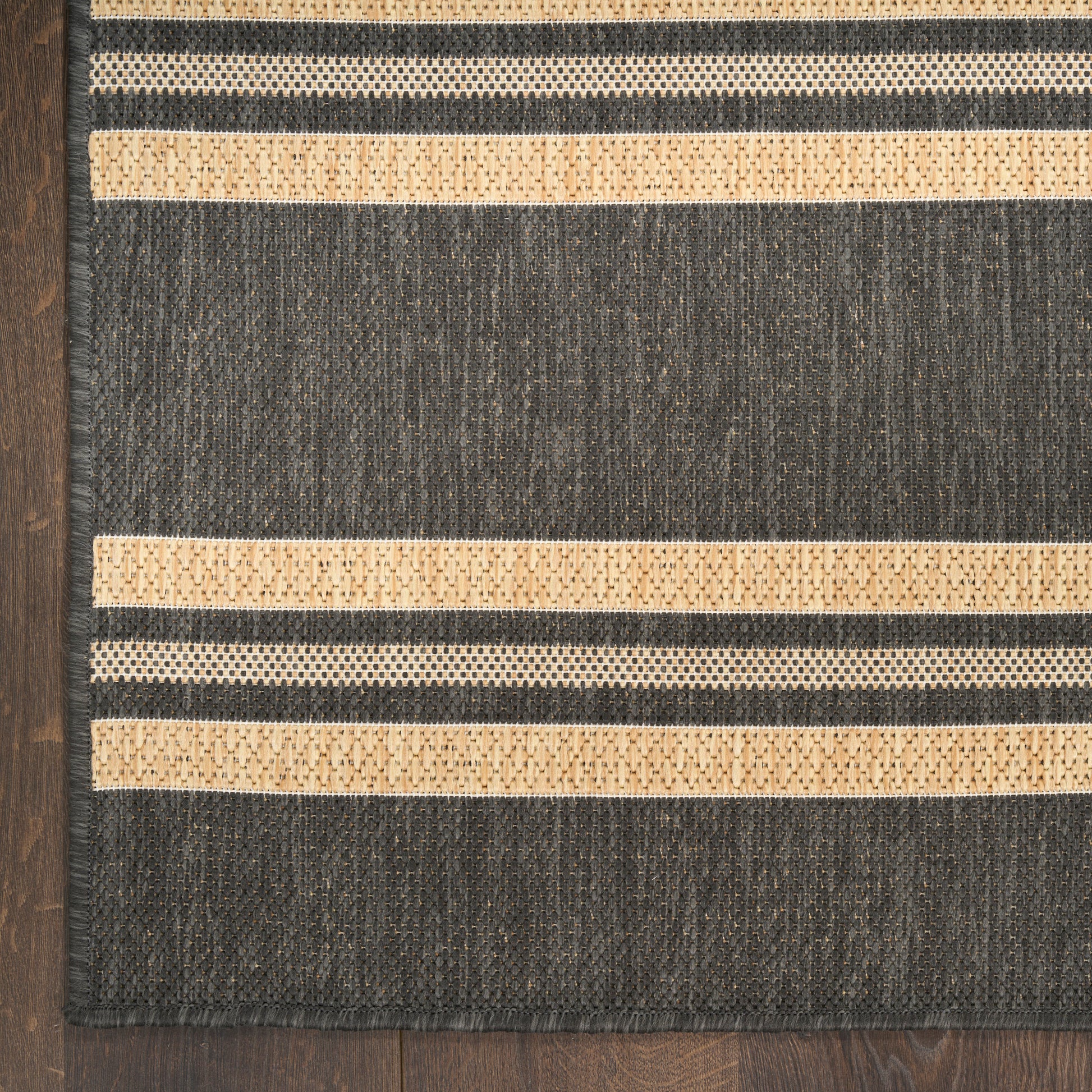 Nourison Home Horizon Indoor/Outdoor  Charcoal  Contemporary