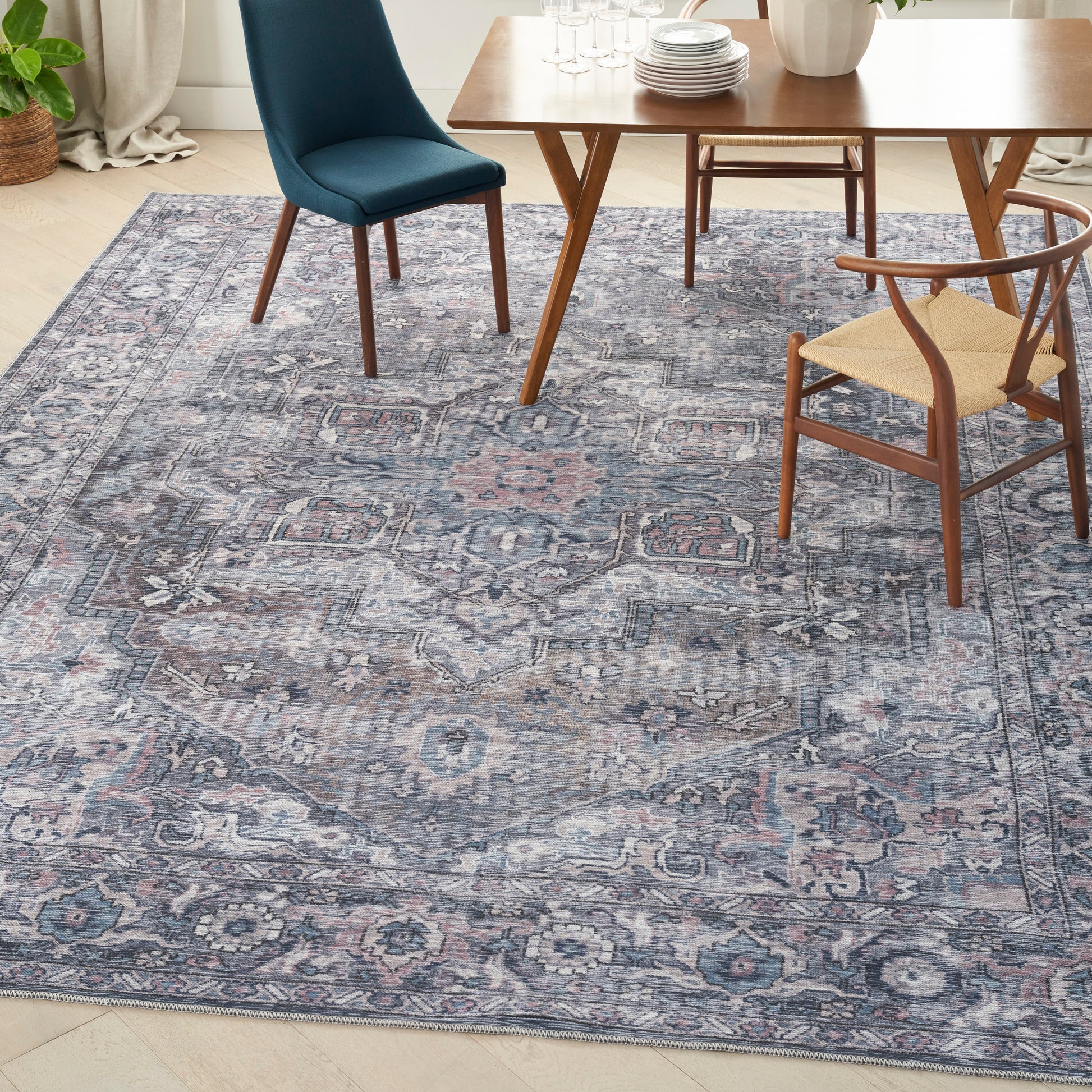 Nourison Home New Concept Washables  Grey  Traditional