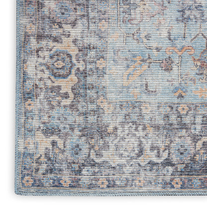 Nourison Home New Concept Washables  Light Grey Blue  Traditional