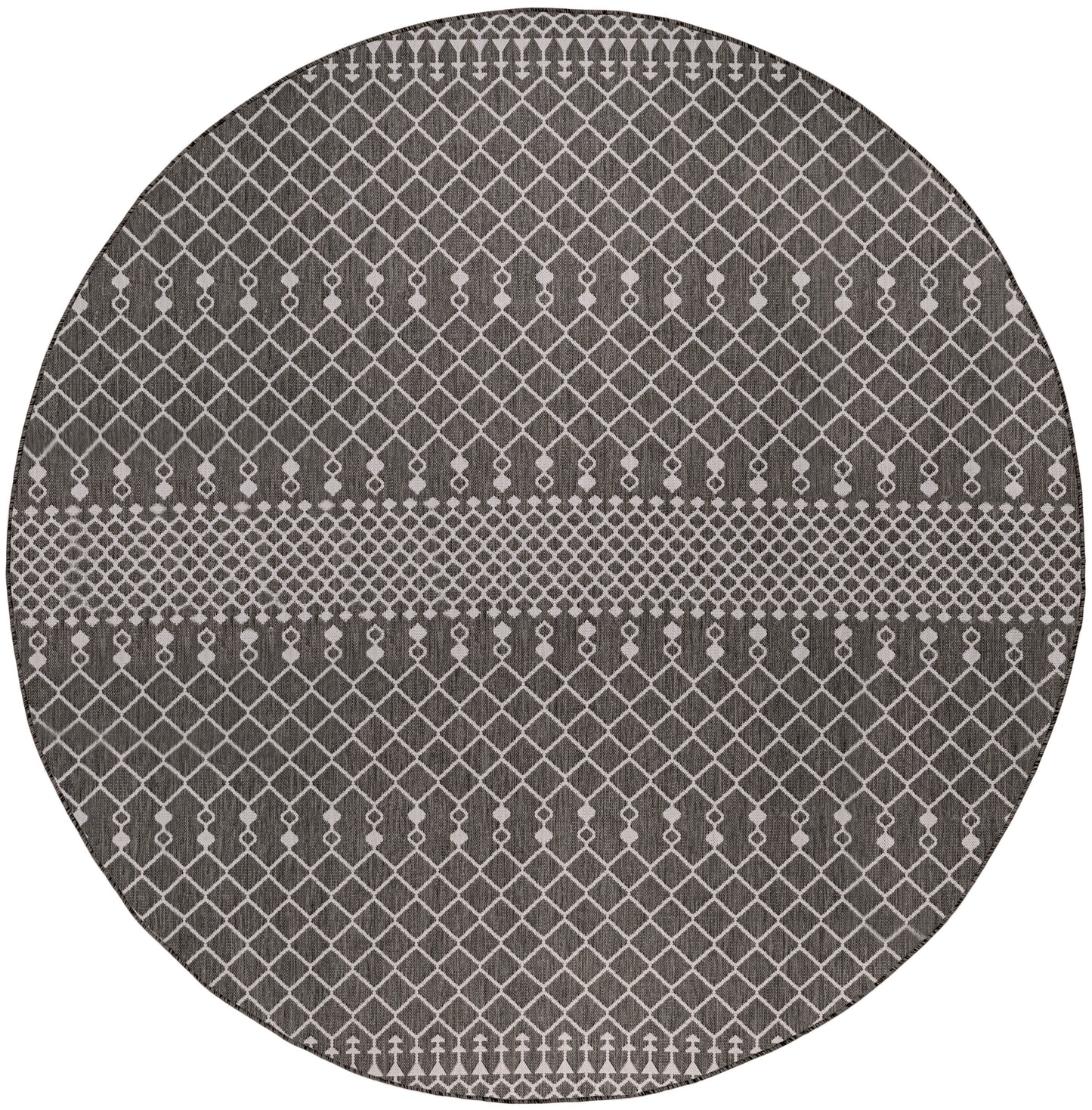 Nourison Home Positano POS02 Black Contemporary Power-loomed Rug