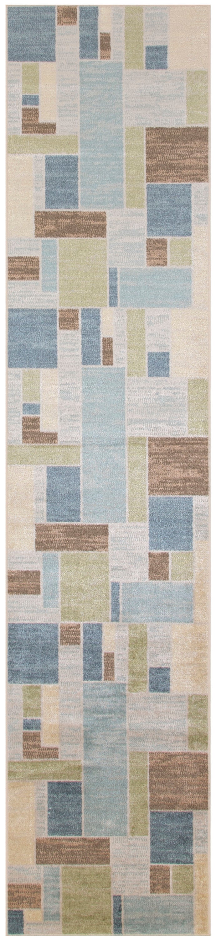 Nourison Home Astra Machine Washable ASW09 Blue Green Multi Contemporary Power-loomed Rug