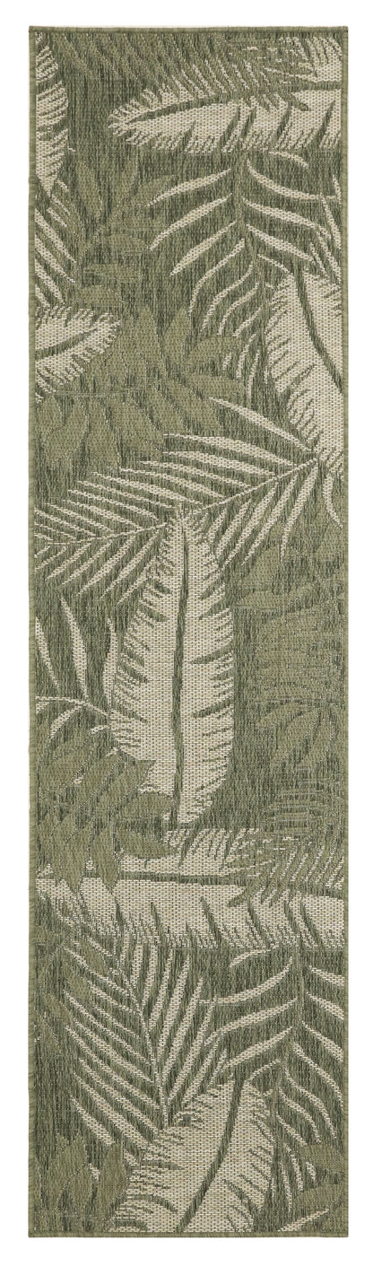 Nourison Home Garden Oasis GOA02 Green Ivory Contemporary Power-loomed Rug